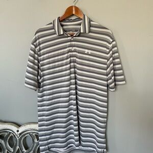 3/$25! UA Gray Striped Polo